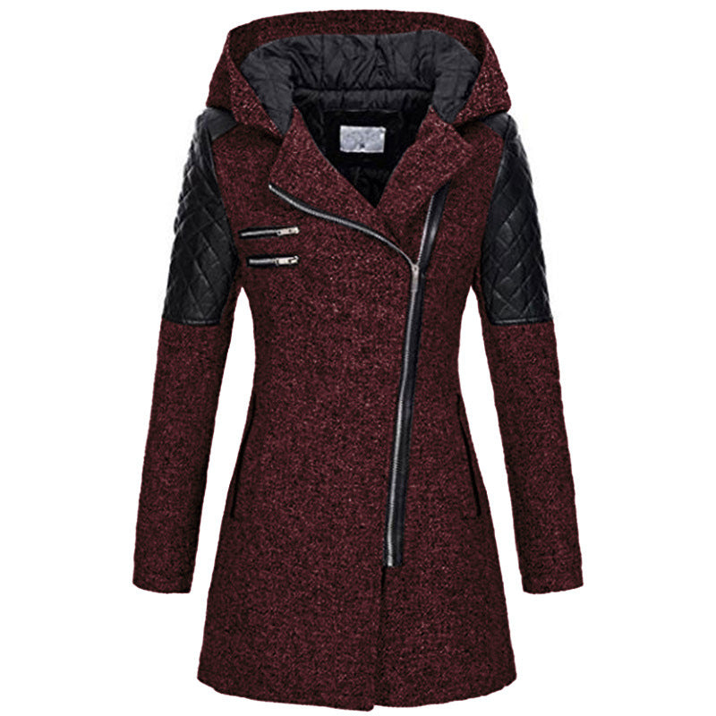 Willow | Elegant Coat with Quilted Sleeves