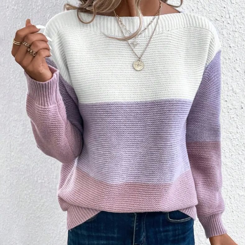 Nova | Cozy Striped Knit Sweater