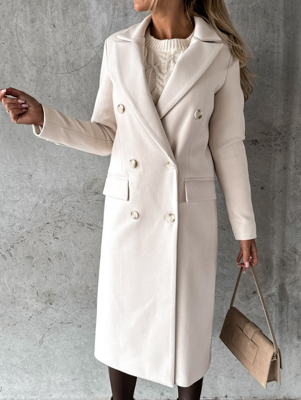 Doreen | Warm Winter Coat with Double-Breasted Design