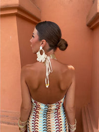 Delara | Backless Dress with V-Neck