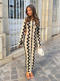 Priya I Long-Sleeve Knit Maxi Dress