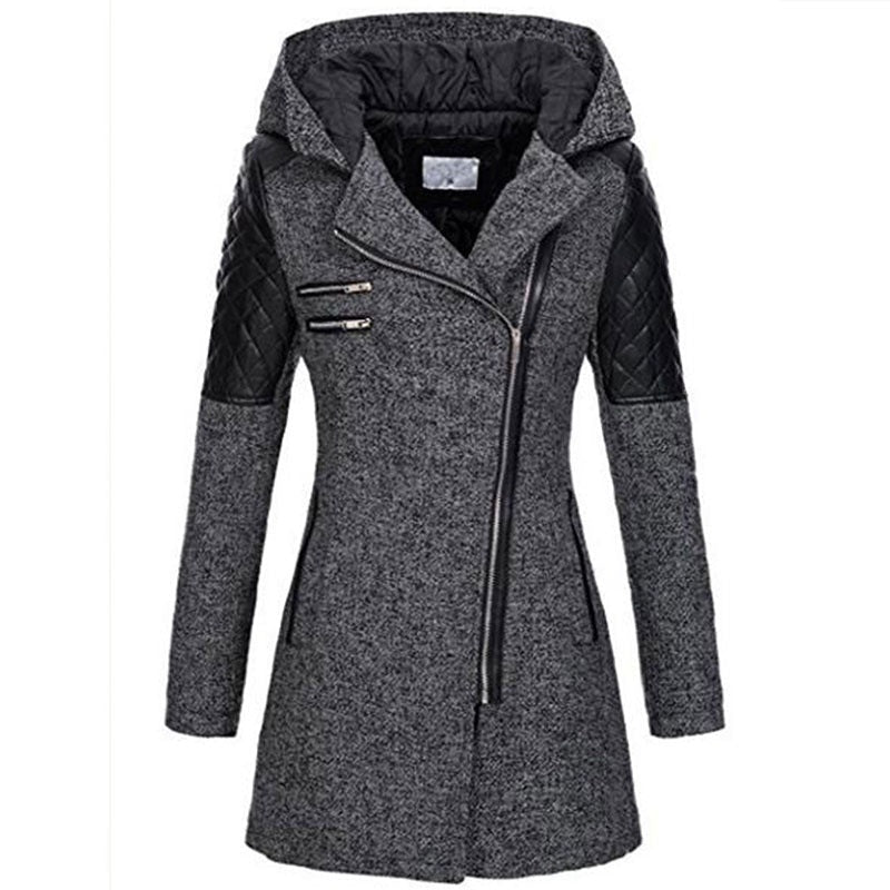 Willow | Elegant Coat with Quilted Sleeves