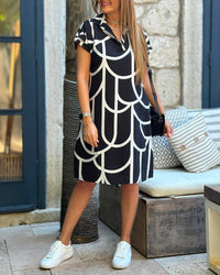 Valencia | Midi Dress with Short Sleeves