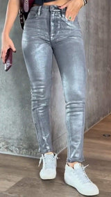 Valeria-Rose | Elastic Glitter Jeans