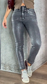 Valeria-Rose | Elastic Glitter Jeans